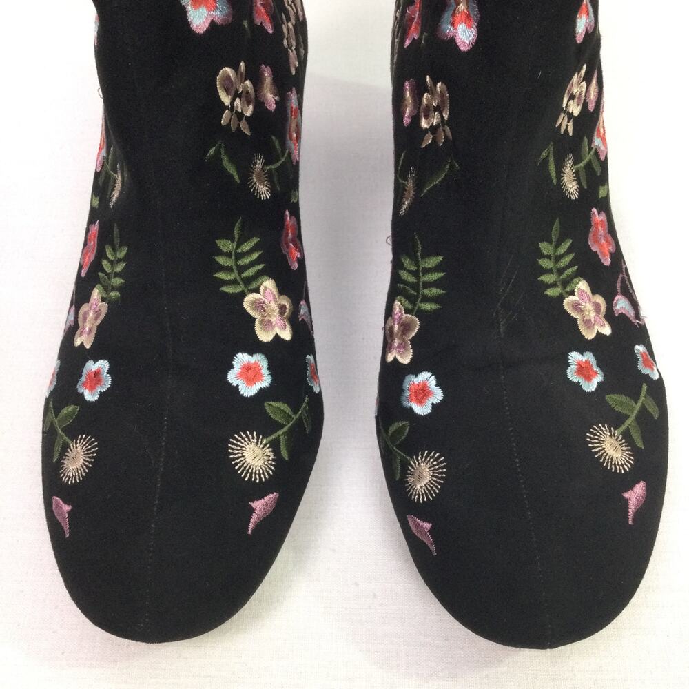 Atmosphere Boho Chic Festival Floral 90s Style Cottage Whimsical Ankle Bootie 9 - Picture 3 of 15